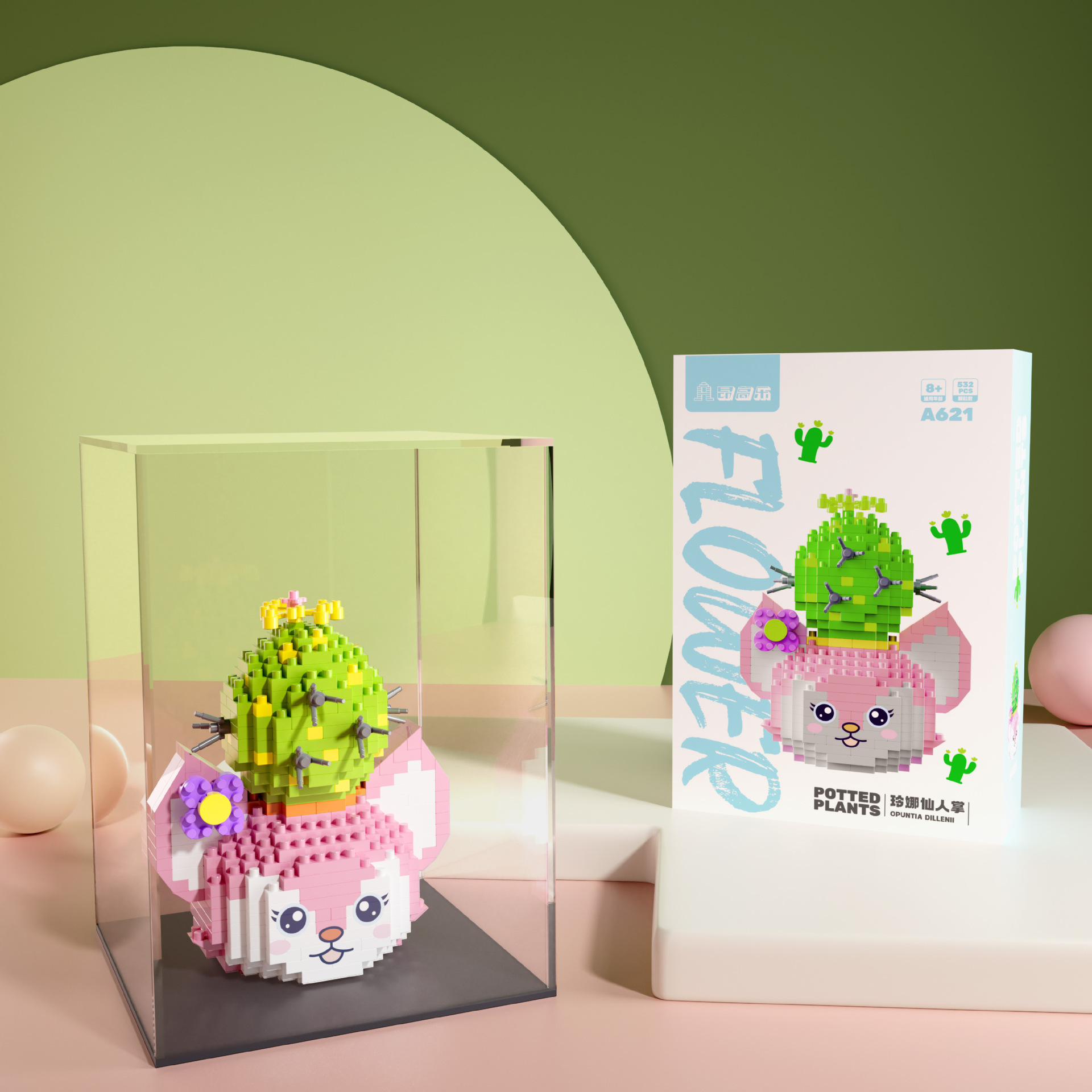 Anggaole en maceta flor eterna compatible con Lego ensamblado bloques de construcción muñeca de La Flor de los niños educativos adornos de juguete al por mayor