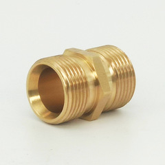 High-pressure cleaning machine water pipe quick connector, all-copper wire M22*1.5 extension joint, car washing machine water pipe accessories