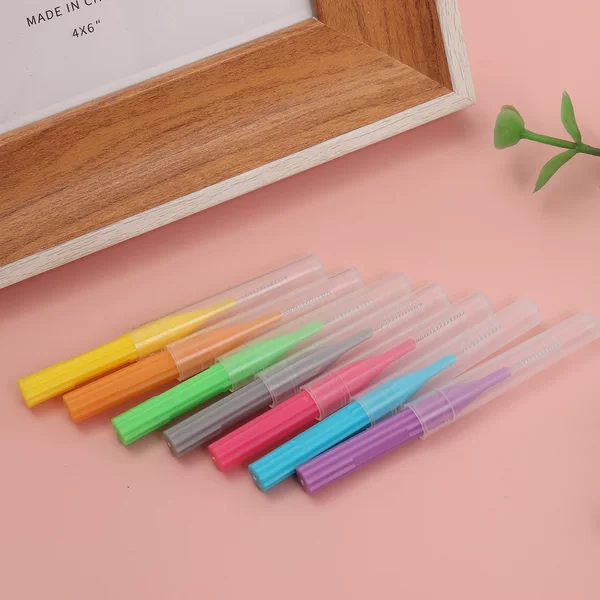 in stock supply transparent dust cover eyelash brush eyebrow brush eyelash comb eyelash tools eyebrow comb makeup brush