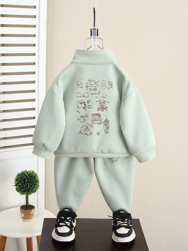 Conjunto de Otoño para Niños 5985, Nueva Moda 2026, Sudadera Estilosa para Niños, Conjunto de Dos Piezas, Ropa Deportiva para Niños de Primavera y Otoño