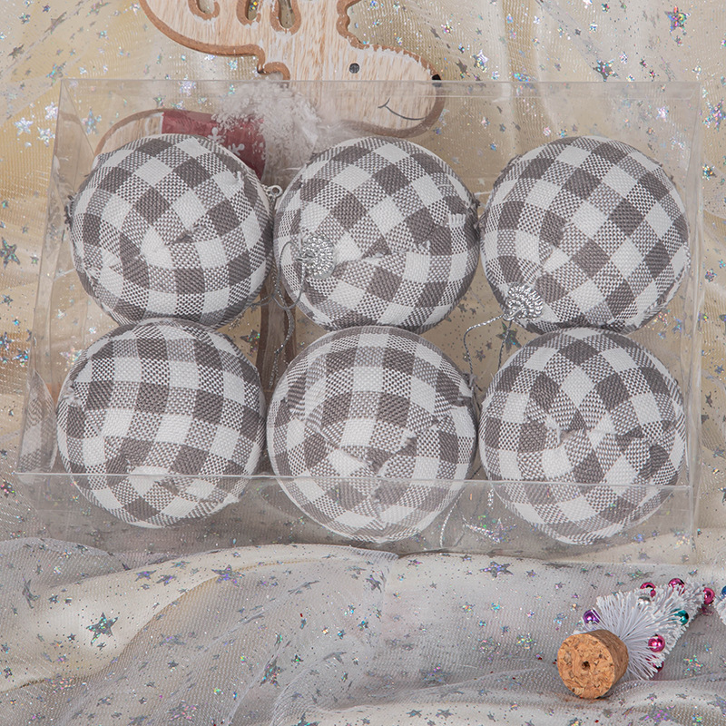 Plaid blanco y negro (6 paquetes)