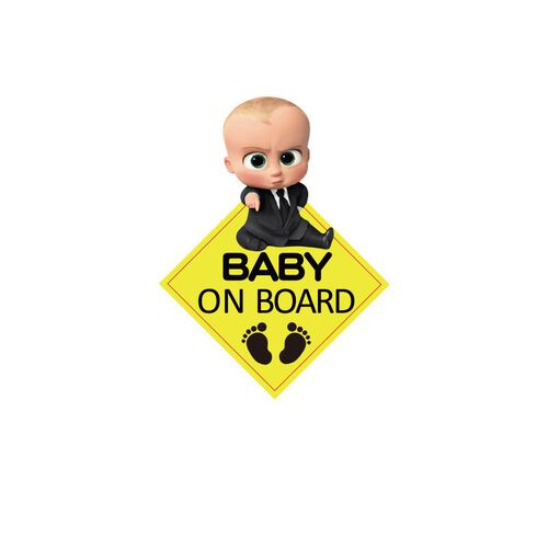 Cross-border BABY ON BOARD car sticker baby in the car safety warning sticker car rear reflective car sticker