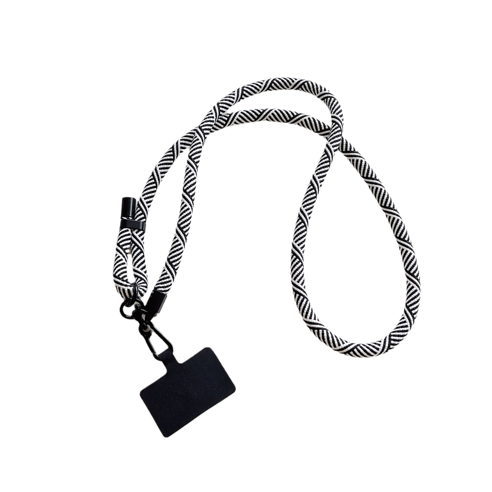 10mm caso de teléfono móvil universal ajustable longitud corta cuerda clip cuello colgante duradero correa de cinturón cadena al aire libre nylon