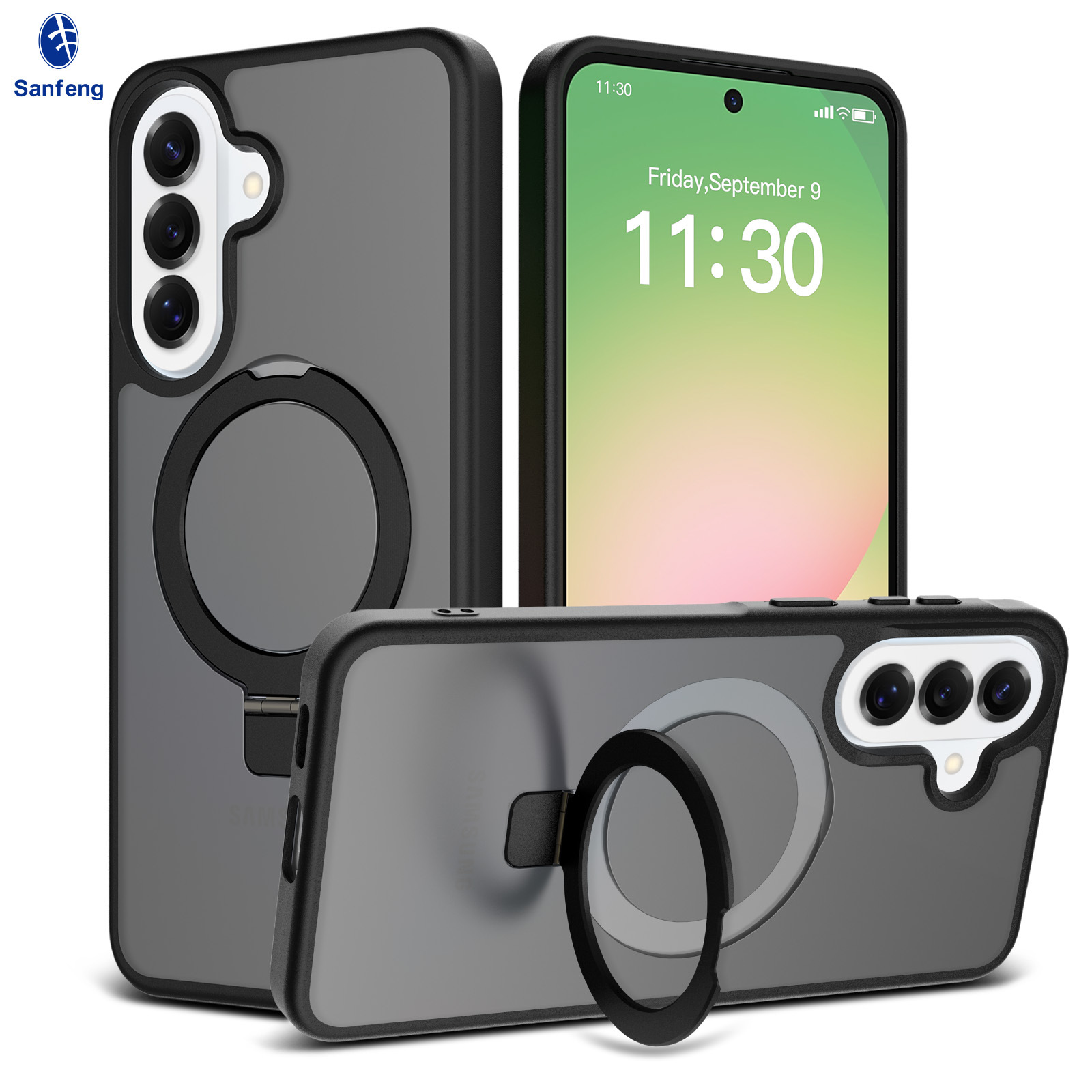 Amazon nuevos productos Samsung a57 succión magnética soporte de caso de teléfono móvil a37 piel a27 protección contra caídas al por mayor image 6