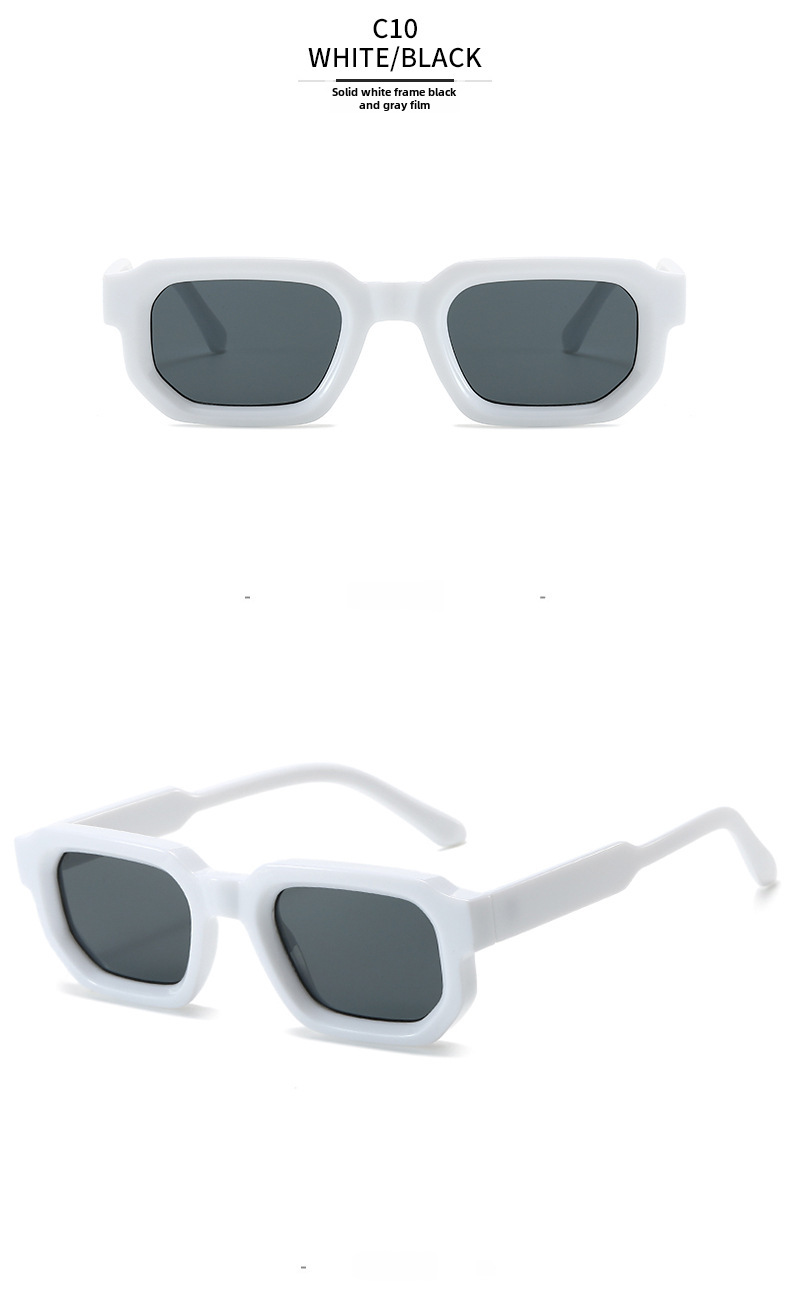 2023 cross-border box Sunglasses European and American vintage square thick small frame fashion Sunglasses female Sunglasses_voghion.com