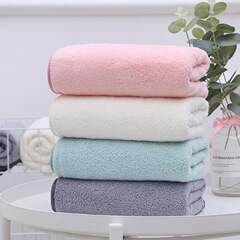 高密珊瑚絨毛巾 加厚強吸水洗臉巾 廠家批發30*60日用品商超毛巾