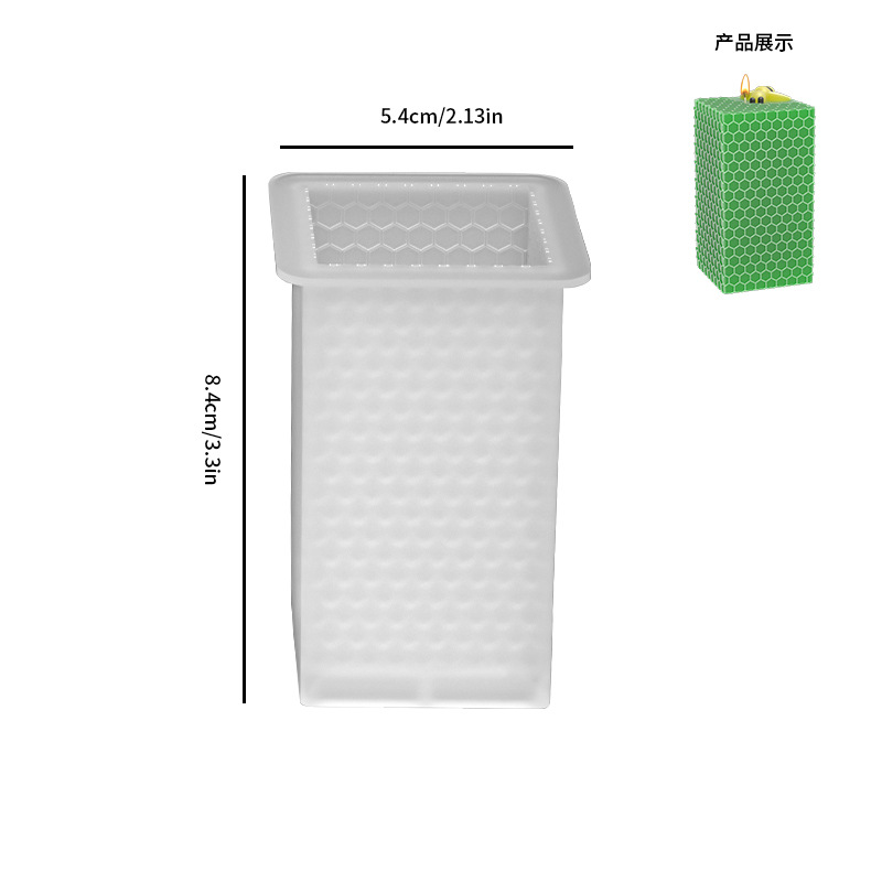 Jiaxian DIY cristal epoxi resina molde múltiple abeja panal vela molde de silicona yeso