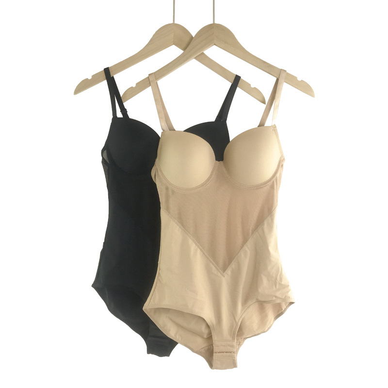 Sujetador sin desgaste sujetador de la correa que adelgaza el vientre que forma la ropa levantamiento de la cintura cadera corsé de una sola pieza correa de malla ropa interior