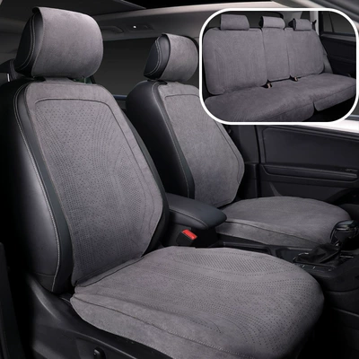 seat cushion, suitable for all, Seat cushion, seat cover - truffle-gray-five-seater-car-seat-cover-set