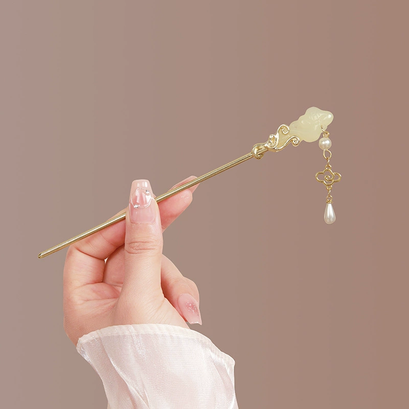 Hairpin Hanfu заколка для волос, орхидея цветочный декоративный аксессуар для волос, простая элегантная китайская стиль