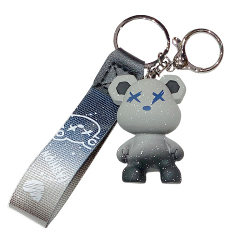 Cartoon Resin Chameleon Bear Keychain Cute Trendy Fashion Car Keychain Couple Bag Pendant Wholesale