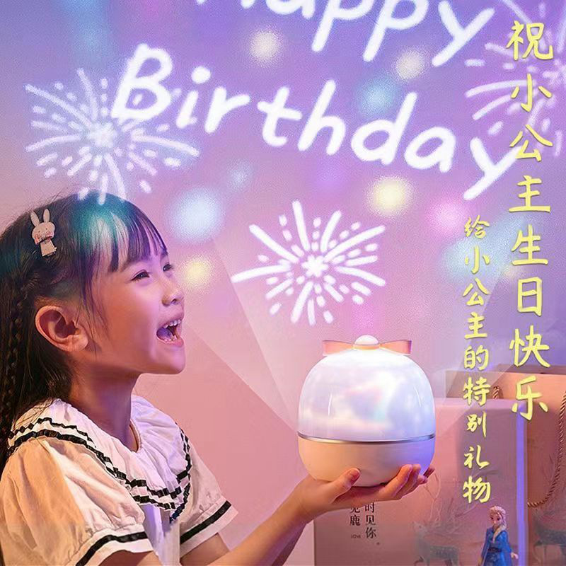 星空灯投影仪卧室顶满天星星光睡眠小夜灯儿童生日浪漫旋转氛围灯