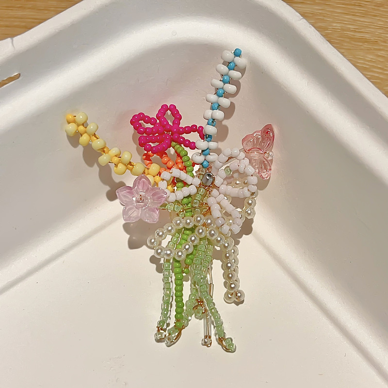 夏の韓国東大門新しいドーパミン靴花下駄アクセサリー手作りビーズ靴アクセサリー diy 靴バックル|undefined