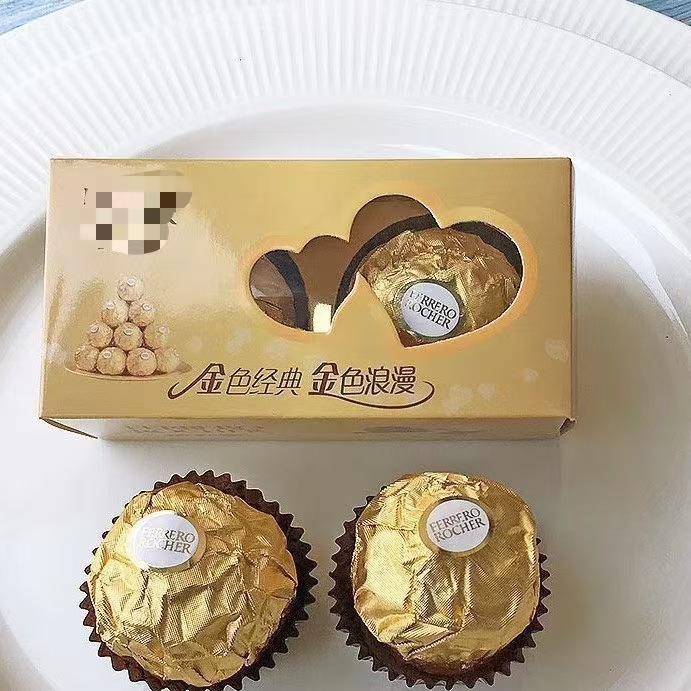 Ferrero Chocolate 2 cápsulas, caja de chocolate, cacao puro, regalo de mano, caja vacía, Ferrero
