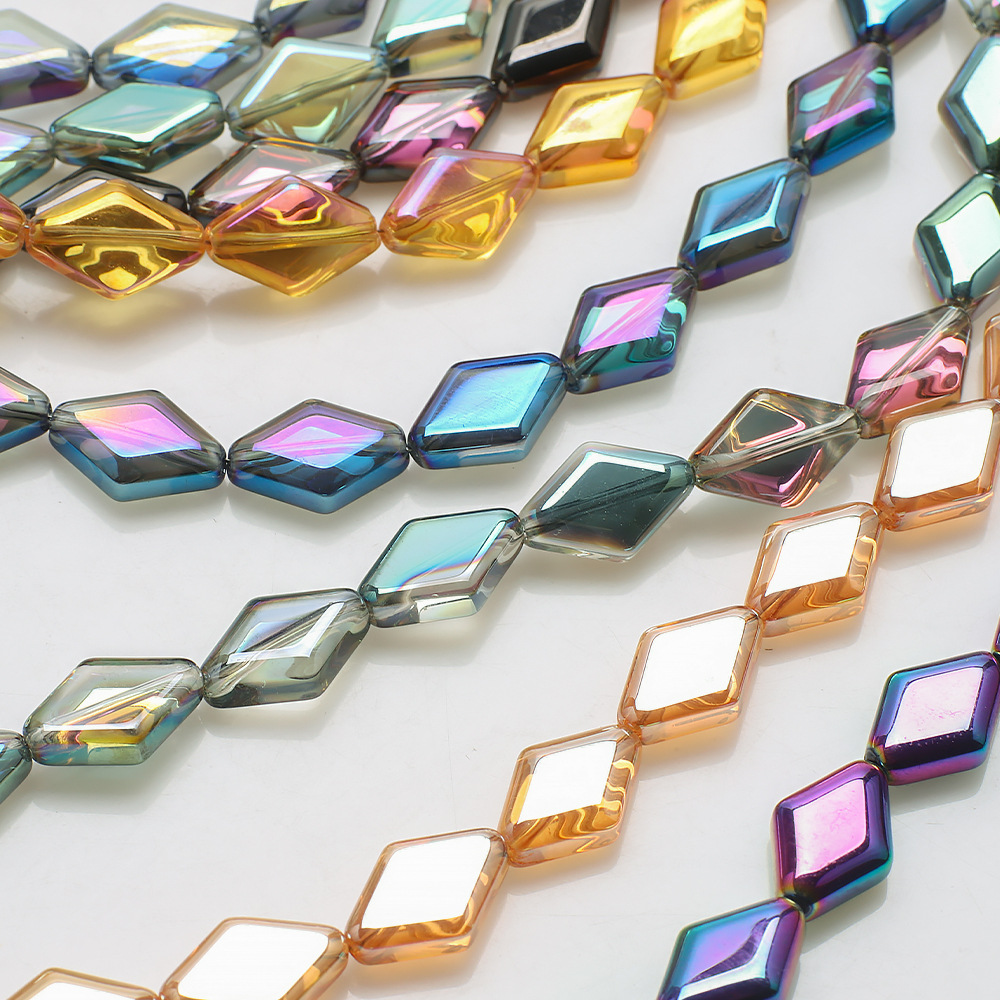 20 PCS/Package 11 * 15mm Glass Rhombus Beads display picture 5