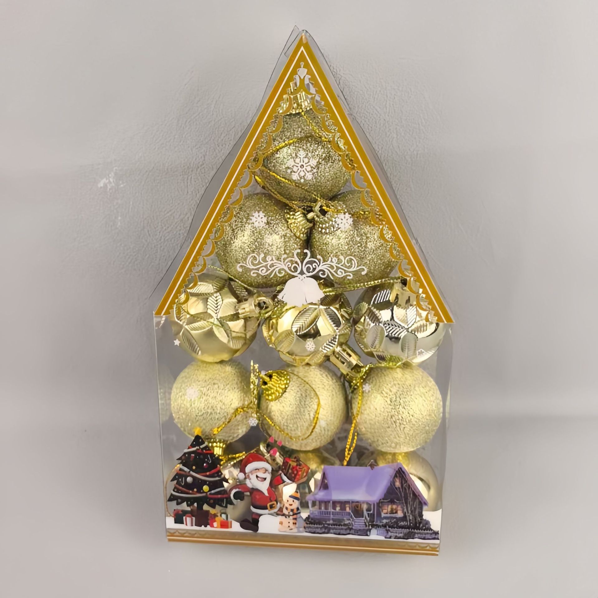 Nuevos adornos de Navidad transfronterizos colgantes de Navidad Bolas de Navidad Set Bolas de Navidad Colgantes de árbol de Navidad Caja de regalo Bolas de Navidad G image 25