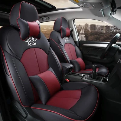 Seat Cover Cushion, Modelə uyğun (Original) oturacaq örtükləri - black-red-deluxe-edition-five-seats-nappa-leather-fully-surrounded-front-and-rear-rows