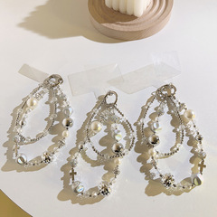 高級感銀色珠珠手機鏈鏈條雙鏈吊墜通用手機殼手機掛繩鑰匙扣掛件