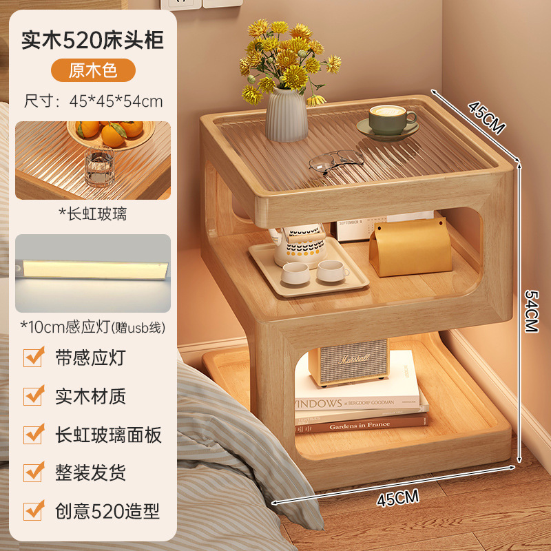 Mesa de cabezal de cama pequeña estante de cama de dormitorio moderno minimalista alternativa creativa de diseño de nicho