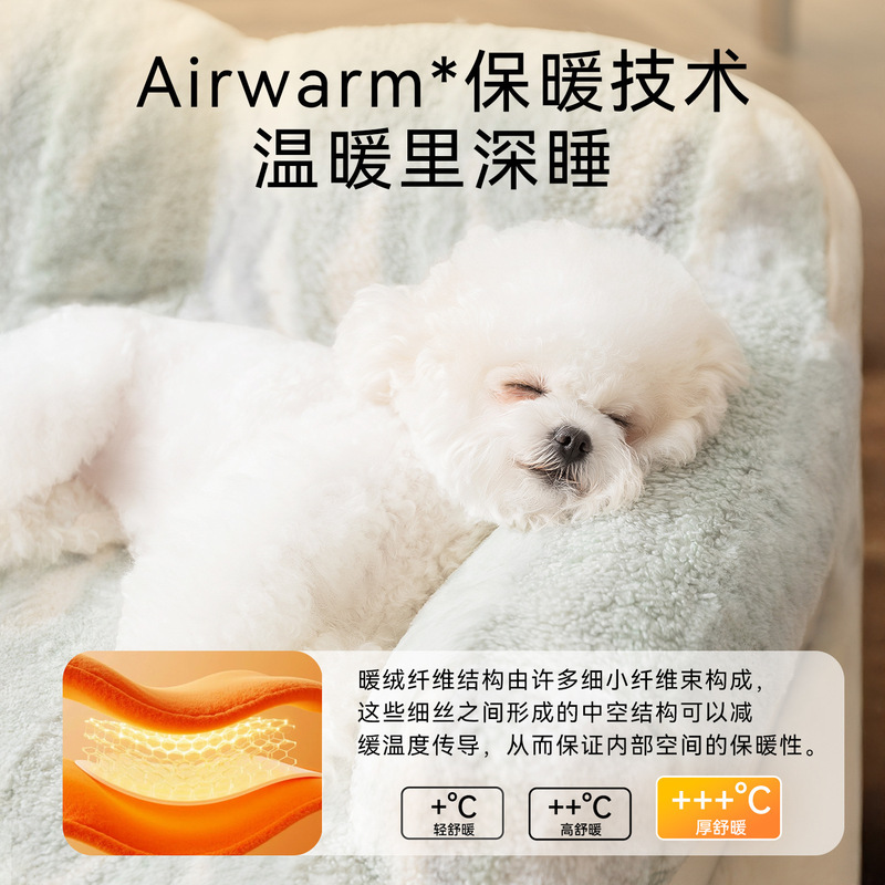 秋冬新款宠物虎纹乳胶舒适靠背沙发窝中小型犬狗窝猫窝窝垫|undefined
