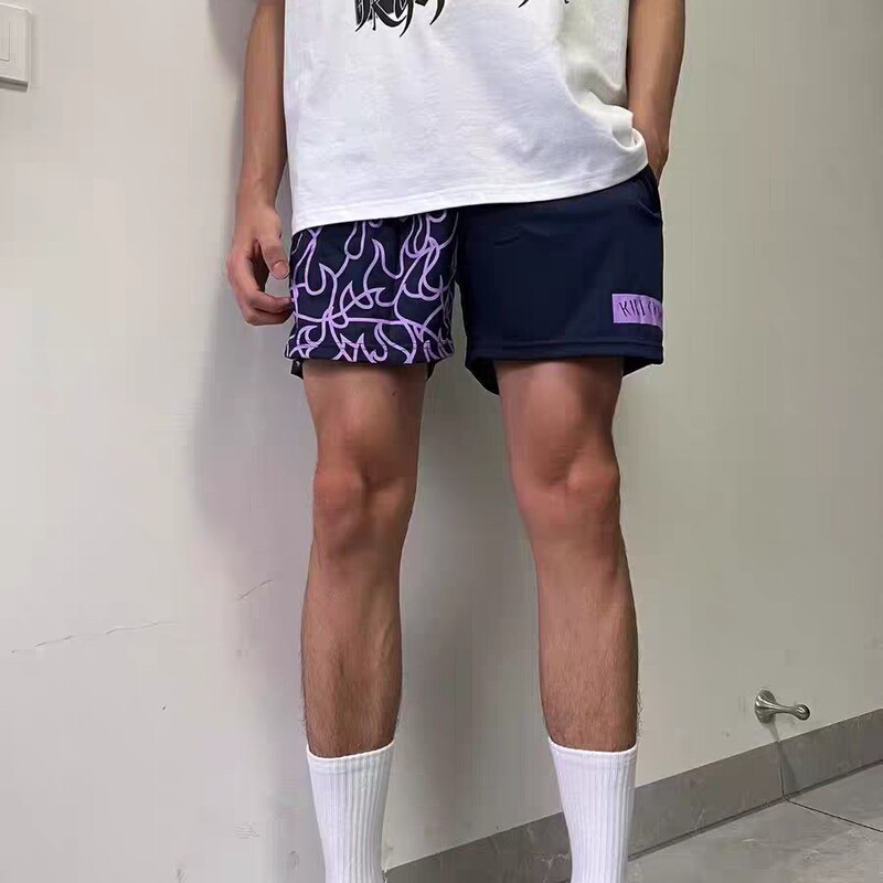 New American Basketball Shorts, Knee-Length, Loose, Casual, Men's Fitness Training, Breathable, Quick-Drying Sports Quarter Pants, Summer New American Basketball Shorts, Knee-Length, Loose, Casual, Men's Fitness Training, Breathable, Quick-Drying Sports Quarter Pants, Summer