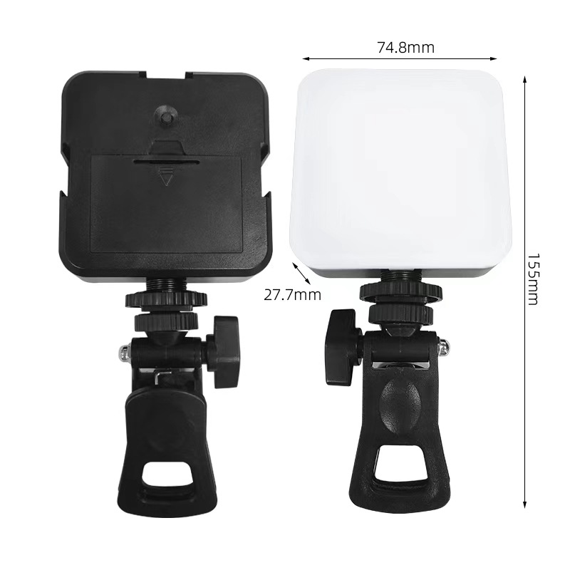 Üç Renkli Cep Lambası Klips DSLR Fotoğrafçılık Dolgu Işığı Telefon Kamera Bilgisayar Açık Hava Çekimi Canlı Yayın Aydınlatma Mini