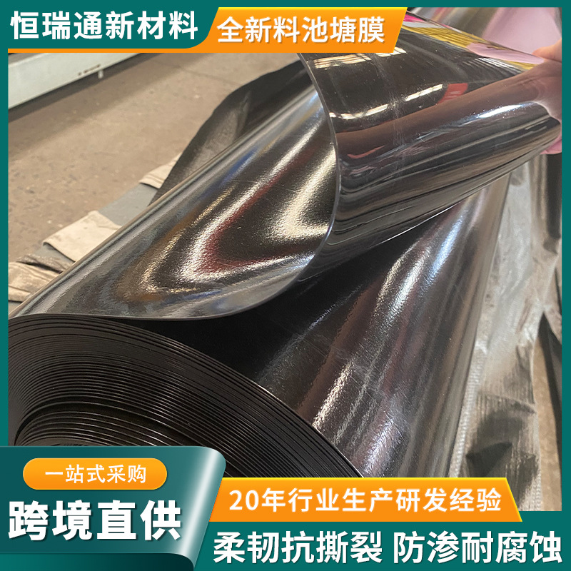 厂家供应莲藕养殖防渗膜 鱼塘防渗HDPE土工膜 隧道专用吊带防水板