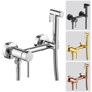 Cross-Border Hot and Cold All-Copper Faucet Bidet Spray Gun Toilet Companion Set Multi-Functional Bidet Spray Gun Shower Head