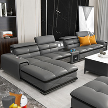 真皮沙发头层牛皮现代简约沙发客厅大小户型组合皮艺沙发家具整装