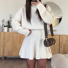 女式韩版运动套装呢料针织TK秋冬季欧美女装新款度假风两件套女