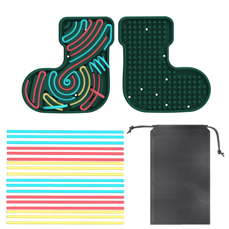 Amazon calcetines sensoriales tablero de silicona tablero de descompresión infantil puzzle tablero de actividad regalos de Navidad al por mayor