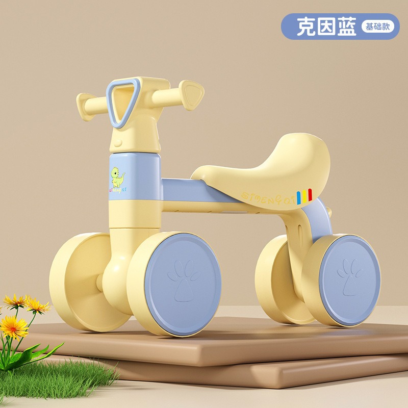 Niños de 1 a 3 años de edad, scooter de equilibrio, scooter para niños sin pedales, scooter para bebés de cuatro ruedas, juguetes para bebés para niños