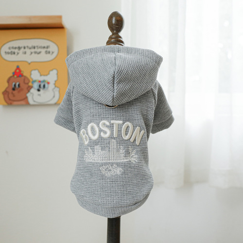 Pet Clothes Dogs Cats Clothing Hat Boston Sweatshirt
