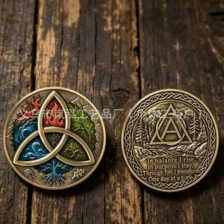 跨境新款独立站250周年 Commemorative Coin戒酒康复纪念币现货