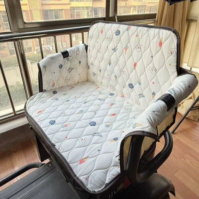 Electric car cushion: Windproof Protective Enclosure Cushion - water-resistant-bunny-length-55-width-37cm-white