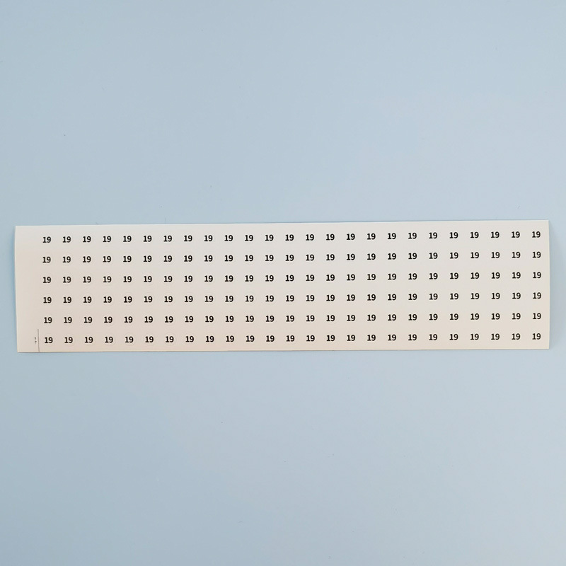サークル番号デジタルステッカー透明黒字サイズデジタルライブラウンドpvc 5mmステッカーリングブレスレット|undefined