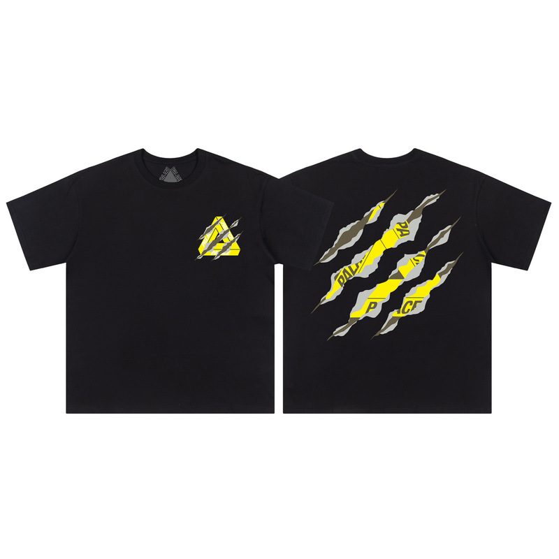 欧米の潮牌palace三角形双紗プリント高品質男女カジュアル半袖tシャツ|undefined