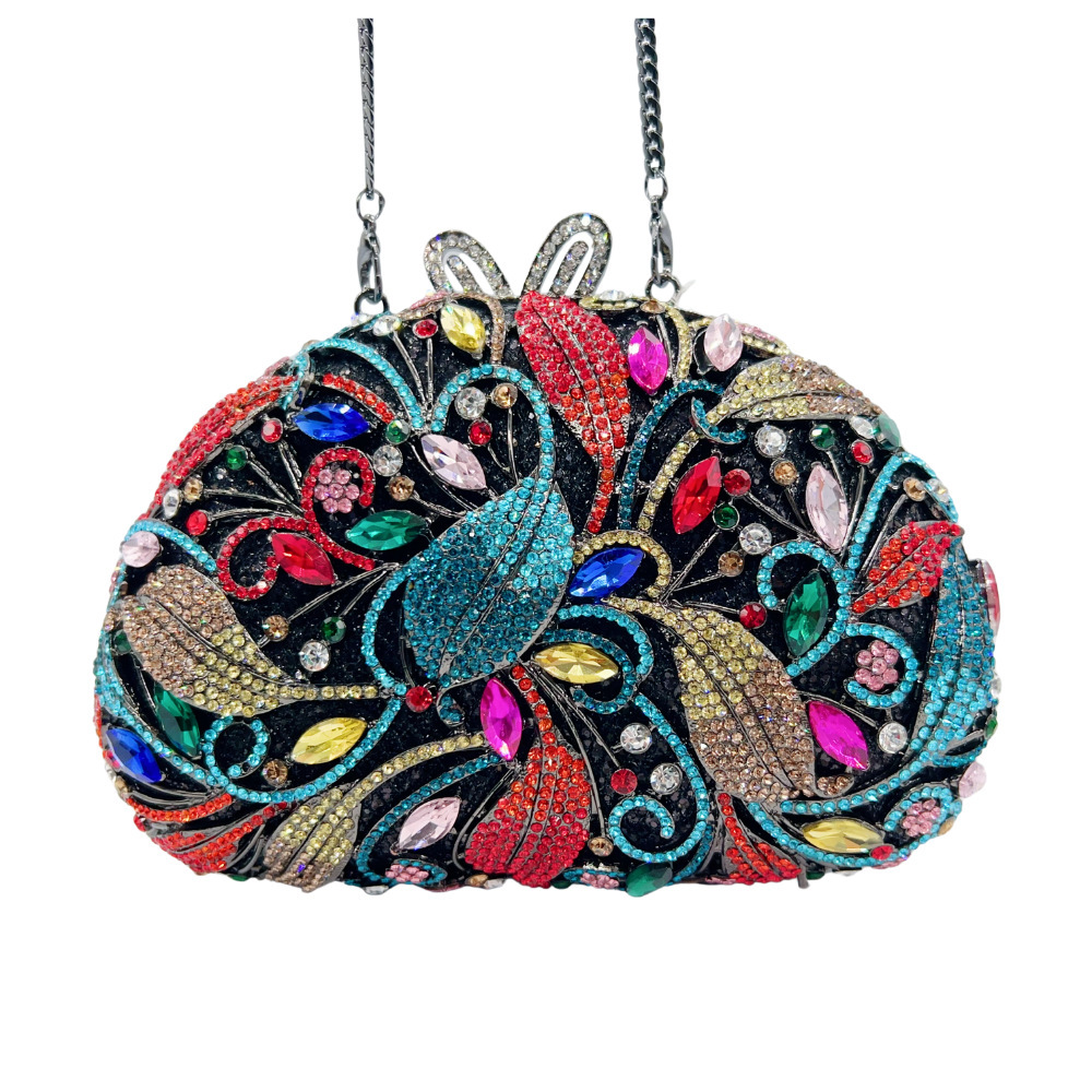 Bolsa de mujer Rhinestone nuevo bolso de cena de diamantes metal hueco bolso de mano de mujer
