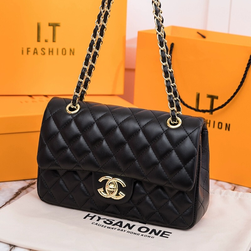 2025 New Designer Handbags for Women, Genuine Quilted Leather Women's Bags, Small Chanel-Style Cf Chain Shoulder Crossbody Bag 2025 New Designer Handbags for Women, Genuine Quilted Leather Women's Bags, Small Chanel-Style Cf Chain Shoulder Crossbody Bag
