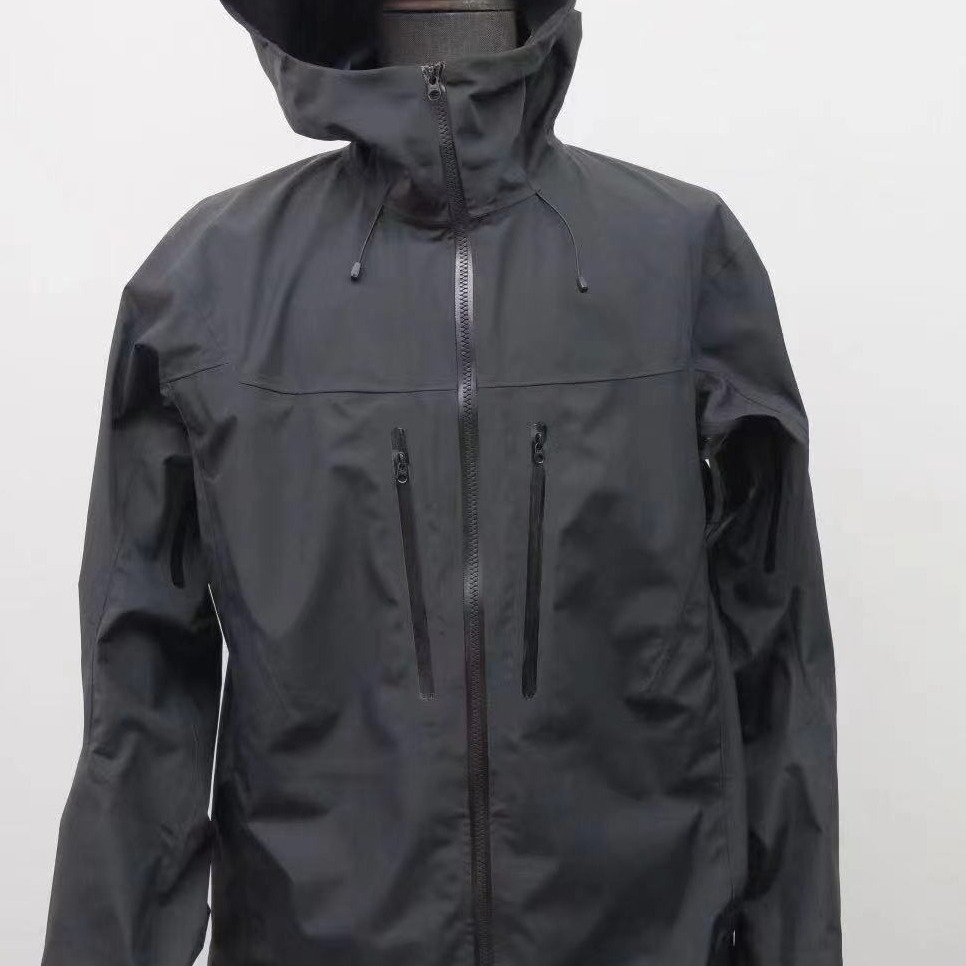 新款鸟家光版户外登山旅游硬壳冲锋衣夹克外套 秋季连帽男款