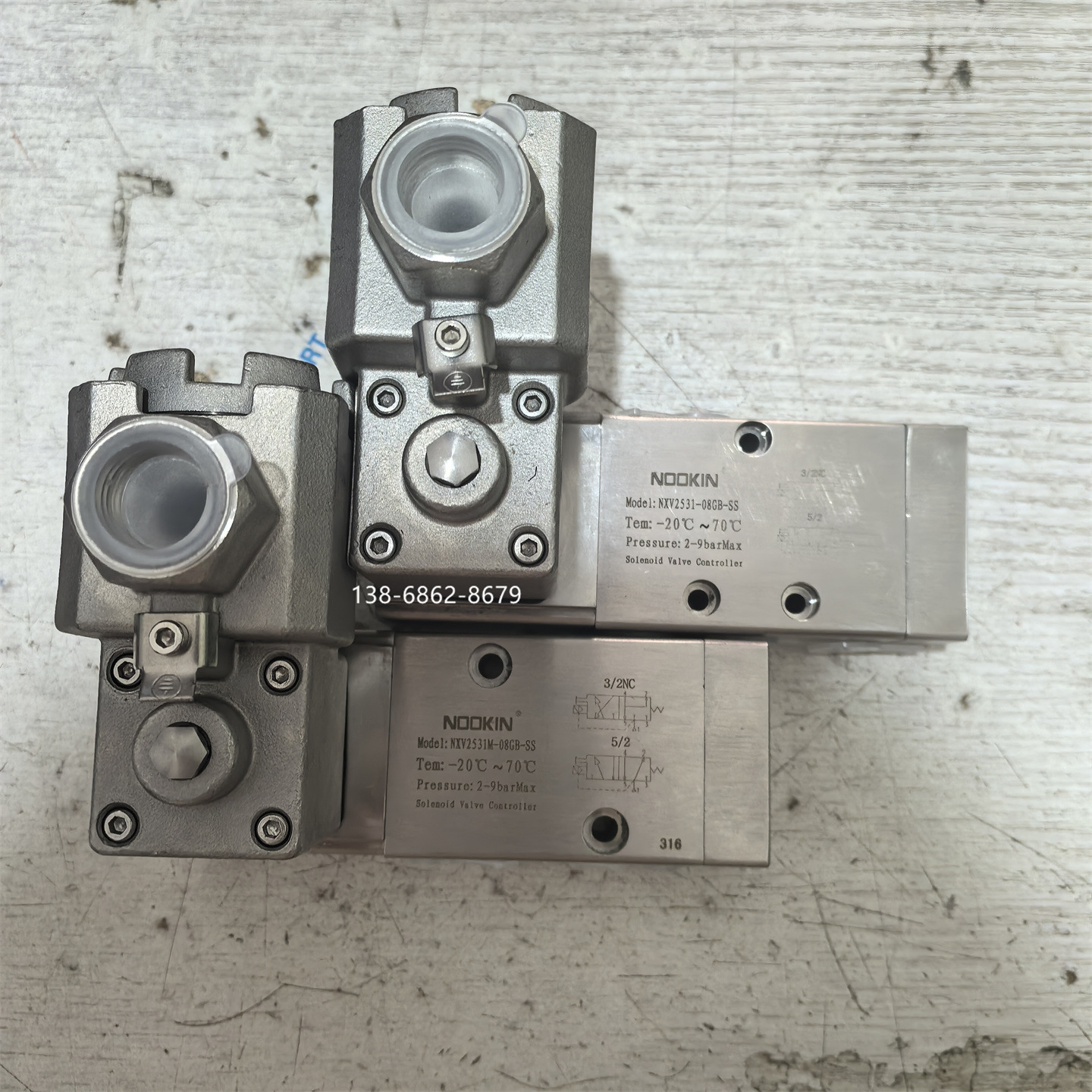 NOOKIN不锈钢隔爆电磁阀NXV2531-08GB-SS NXV2531M-08GB-SS