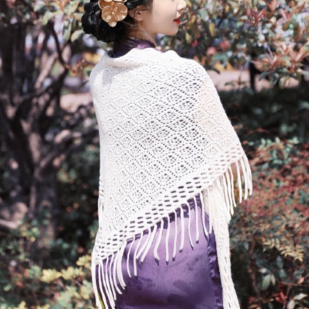 Retro Fresh Summer Crochet Thin Hollow Artistic Lazy Style Knitted Cardigan with Cheongsam Outer Shawl Trend