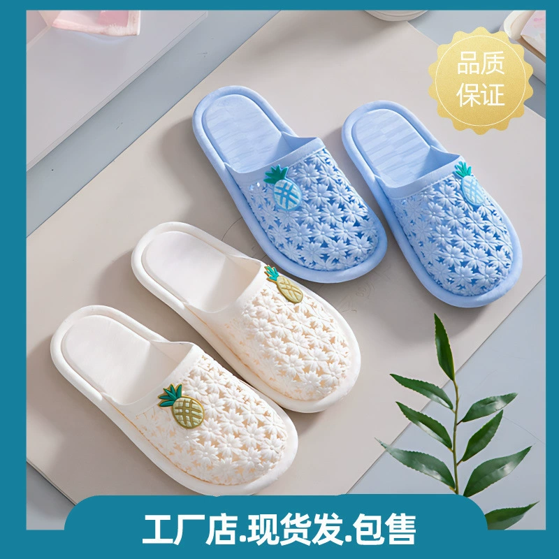 Женские домашние нескользящие удобные домашние летние тапочки на толстой подошве для ванной комнаты с мягкой подошвой, женские нескользящие тапочки