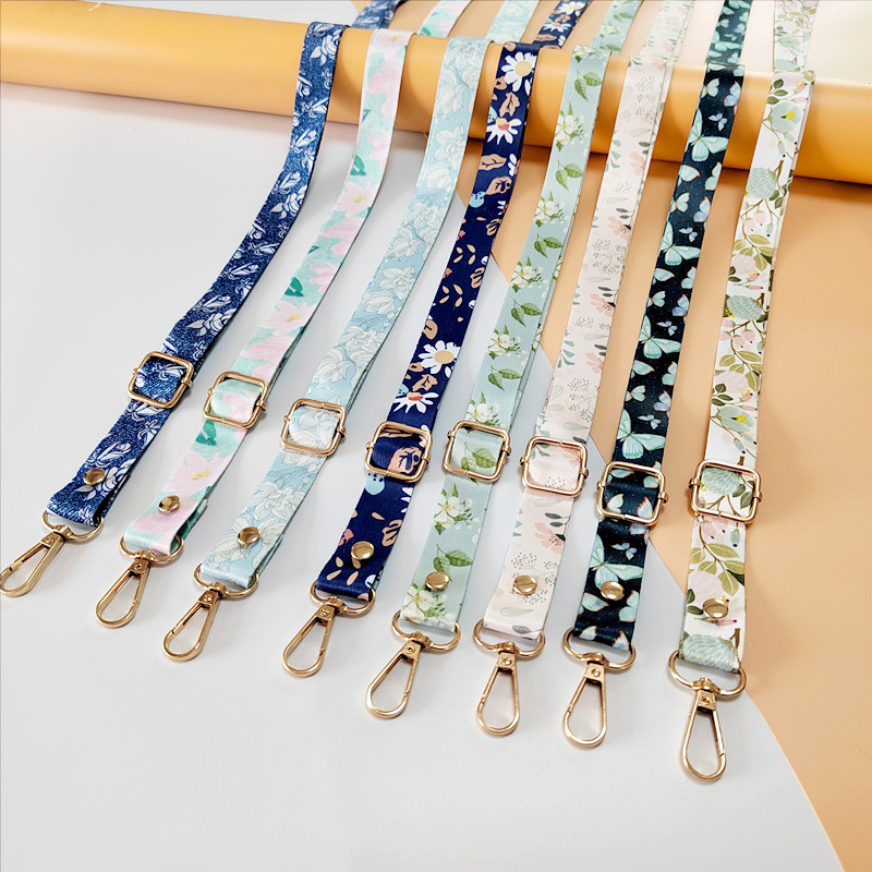 Factory wholesale new printed ribbon crossbody rope camera mobile phone crossbody neck rope women's bag crossbody lanyard Factory wholesale new printed ribbon crossbody rope camera mobile phone crossbody neck rope women's bag crossbody lanyard