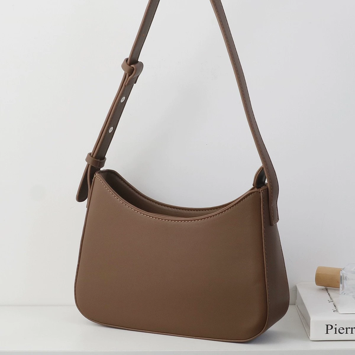 Shoulder bag, PU underarm one-shoulder bag, small summer/spring style, adjustable strap
