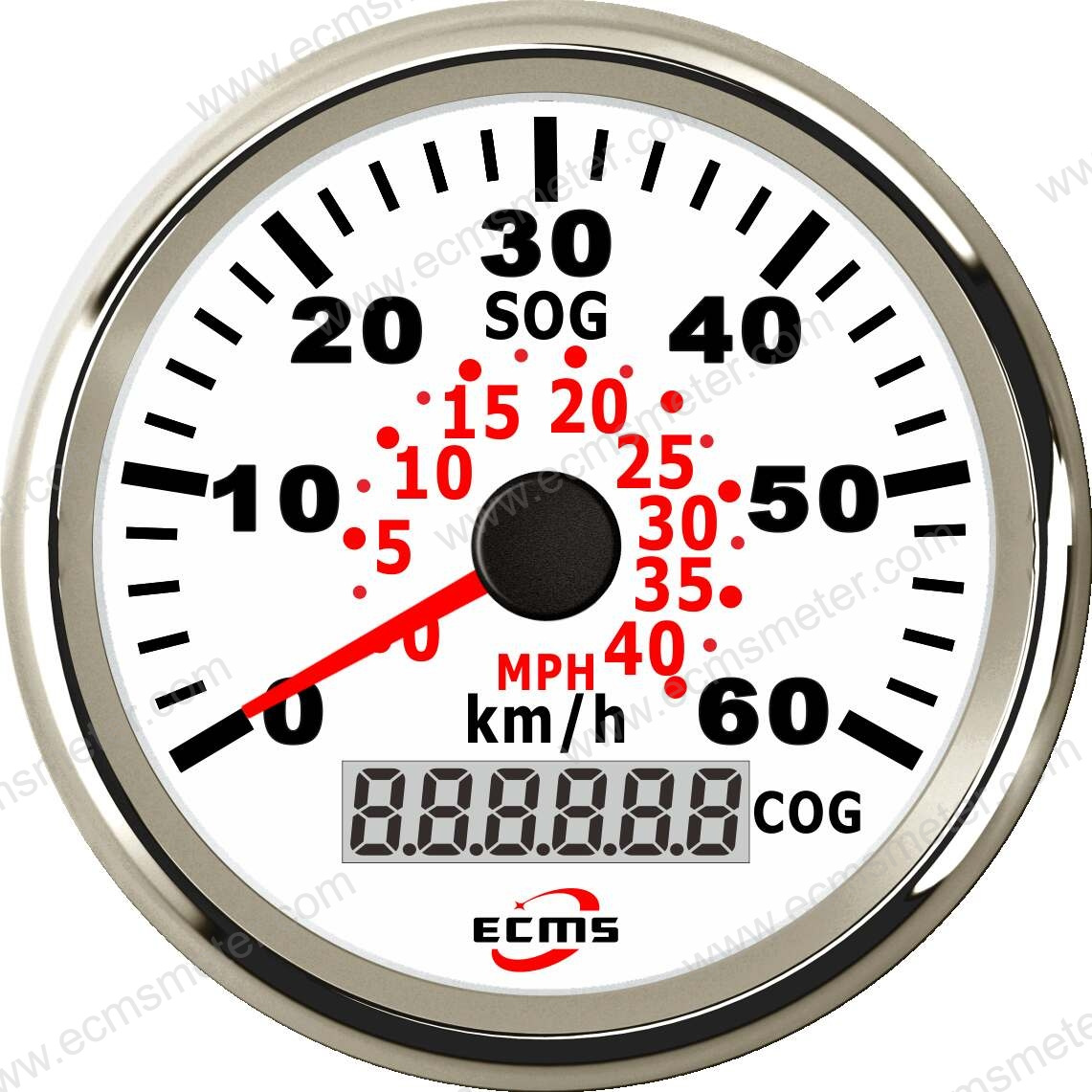 ECP船舶游艇游轮渔船船用步进电机指针GPS航速表速度表60Km/h