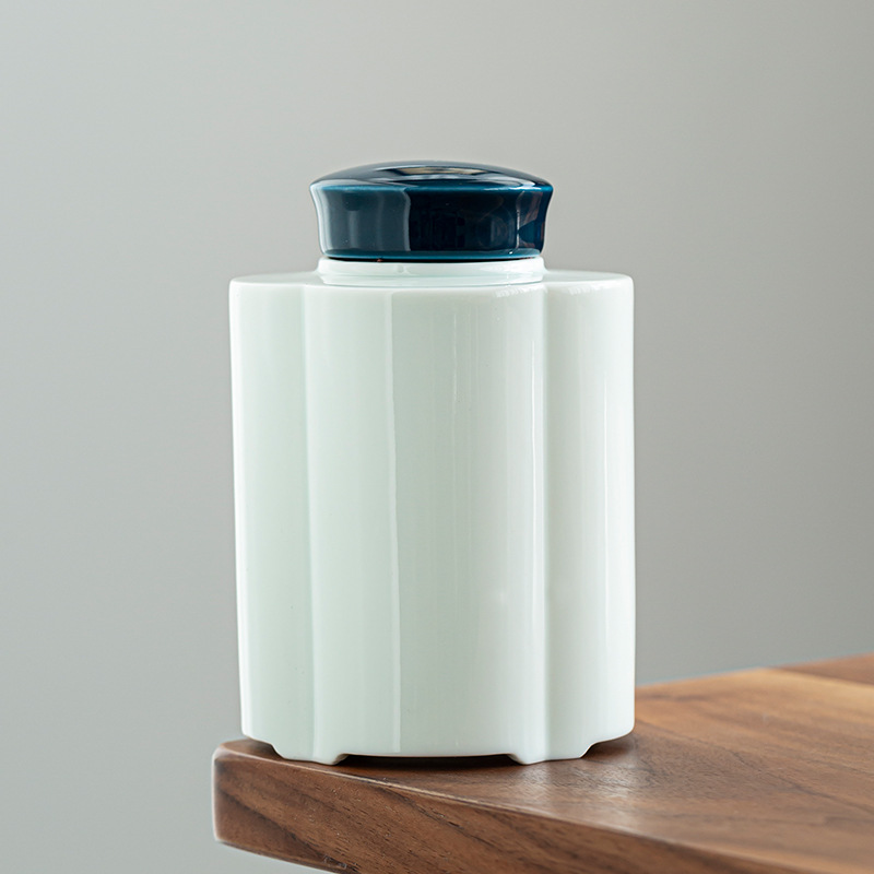 玩物尚置茶叶罐子陶瓷密封罐家用防潮储物罐大中号茶仓茶叶包装盒