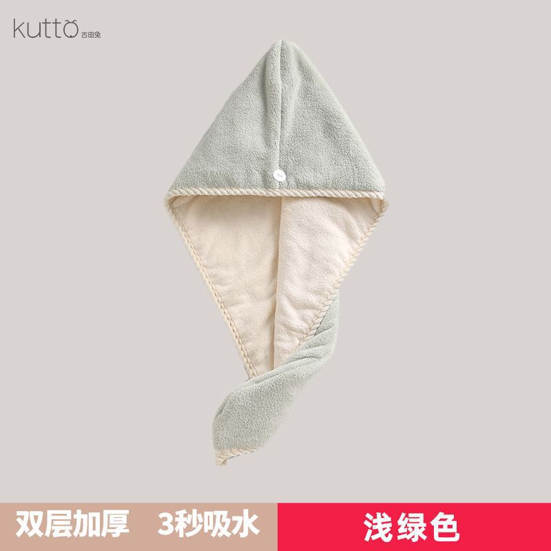 二重の髪の帽子の女性の超厚の超吸水の新型の頭のタオルのシャワーの帽子の速乾の髪のタオルは頭を拭きます。|undefined