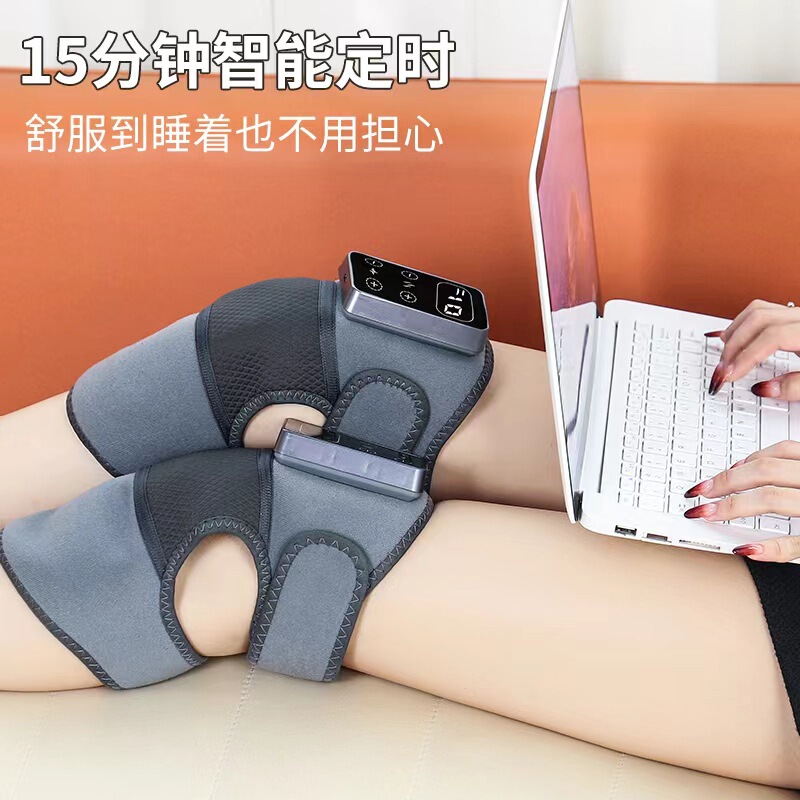 お灸温湿布マッサージ痛み振動膝パッド暖かい神宝膝マッサージャー充電式加熱古い冷えた脚関節|undefined