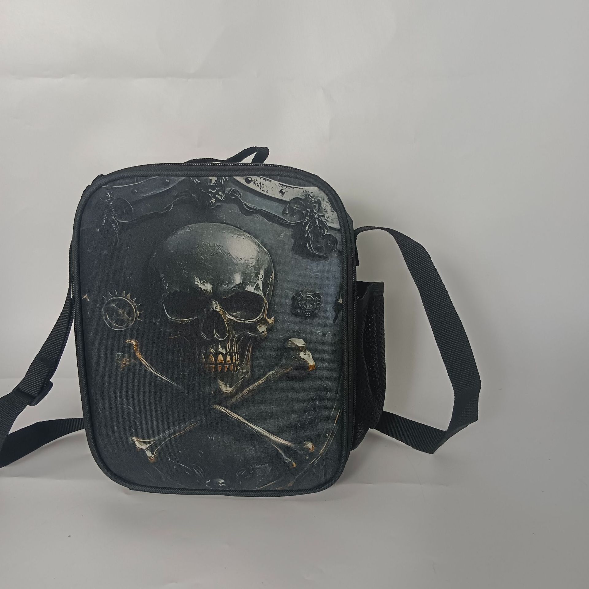 Nuevas mochilas transfronterizas para estudiantes de primaria, mochila de tres piezas, calavera, mochila de dibujos animados, fábrica al por mayor